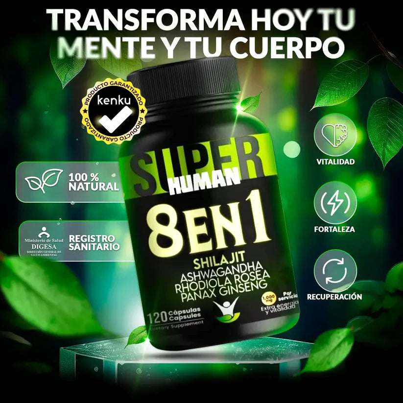 💥 SUPERHUMAN™ 8 EN 1 – ENERGÍA, ENFOQUE Y RENDIMIENTO TOTAL ⚡